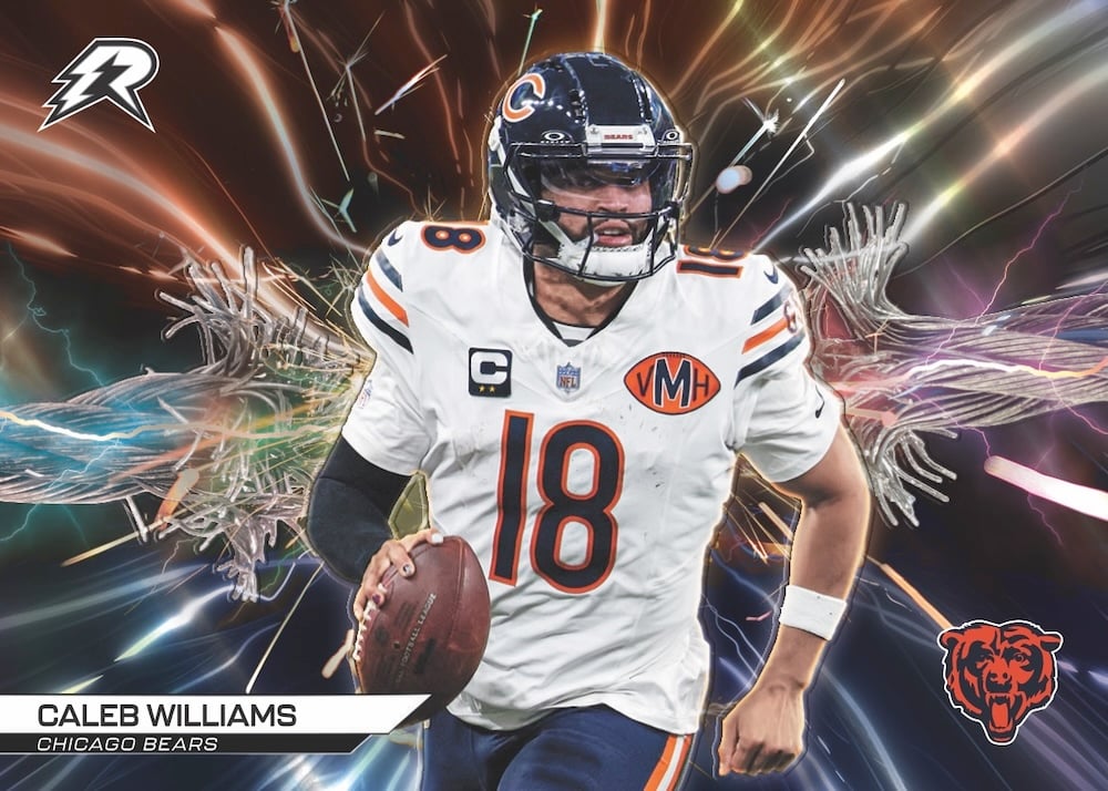 2025 Topps Resurgence Football Caleb Williams Wired insert