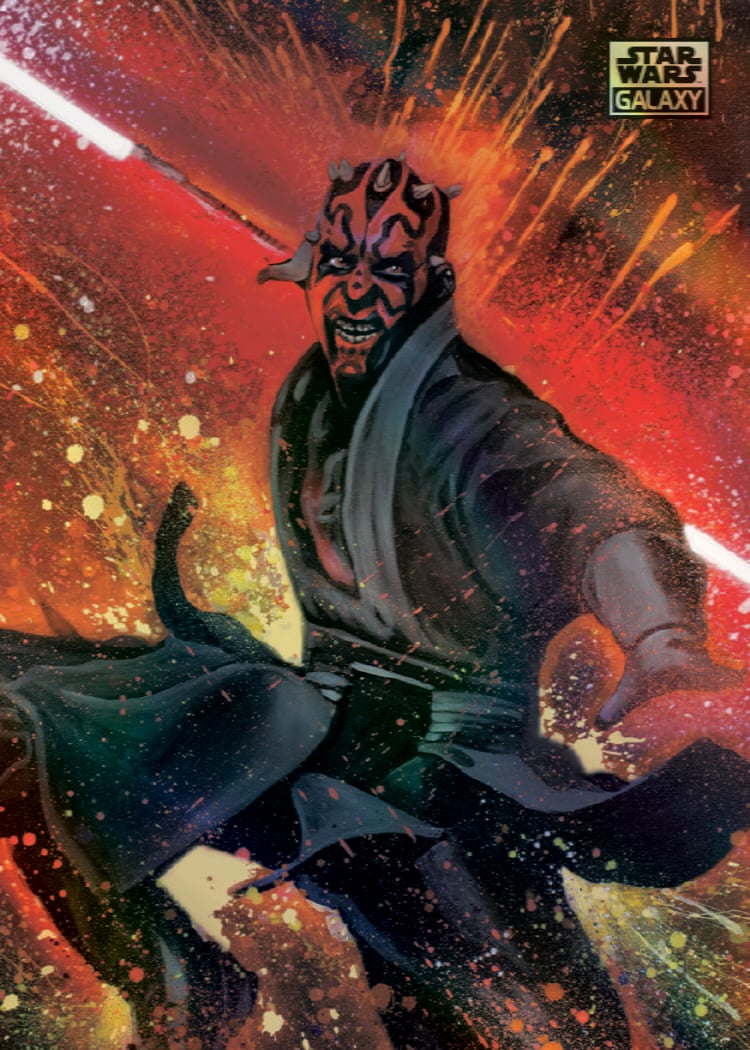 2026 Topps Star Wars Chrome Galaxy Darth Maul Force Energy by Shane Grammer