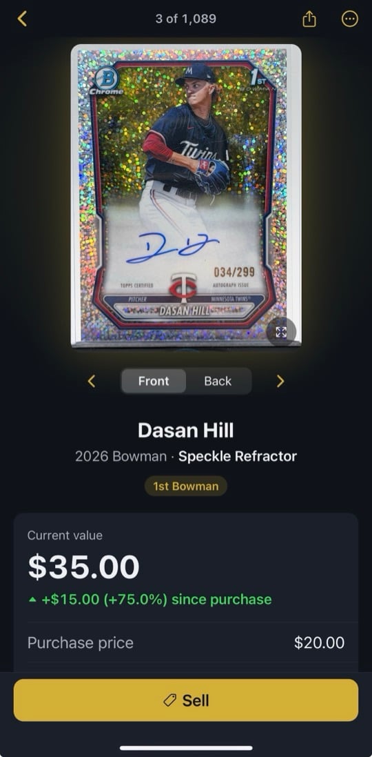 HobbyMonitor app: Your cards