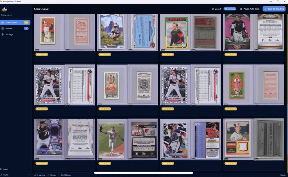 Desktop Scanner scan queue